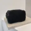 Estojo de Lápis Pelúcia Macaron Girly Bolsa de Mão Cor Doce Doce Portátil Bolsa de Maquiagem Macia Estojo de Lápis