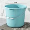 Balde de Plástico Grueso para Agua Doméstico con Tapa, Cubo para Ropa Sucia, Cubo de Baño para Dormitorio Estudiantil, Cubo Grande para Almacenamiento de Agua, Cubo Redondo al por Mayor