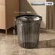 Lixeira transfronteiriça para uso doméstico, grande capacidade, adequada para sala de estar, cozinha, quarto, banheiro, lixeira de plástico com anel de pressão