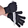 Guantes industriales de alambre de acero resistentes al corte de nivel 5 para carnicero, pesca, resistentes al corte y a las espinas, guantes multipropósito