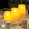 Velas Eletrônicas Recarregáveis LED Decoração de Atmosfera de Halloween Adereços de Arranjo de Aniversário Velas com Controle Remoto Velas Simuladas