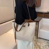 Bolso casual de gran capacidad para mujer 2023 otoño e invierno nuevo bolso de lona combinable bolso de hombro para ir al trabajo bolso tote sencillo