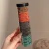 Elásticos de cabelo coloridos com dopamina para meninas, duráveis e que não danificam, adequados para crianças prenderem o cabelo em rabos de cavalo altos, cordas de cabelo e acessórios de cabelo