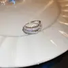 Fresco e radiante! Anel de dedo indicador borboleta oval flor zircônia nicho alta qualidade joia de mão moda luxo leve para mulheres