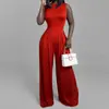 Ropa de mujer transfronteriza europea y americana 2026, pantalones largos estampados de moda casual, mono sin mangas ajustado para mujer