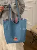 Bolso de Hombro Casual de Gran Capacidad Estilo Coreano 2026 Nuevo Bolso Tote de Mezclilla Bolso de Hombro de Lunares Dropshipping
