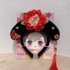 Tocado estilo chino Diadema a cuadros Accesorios para el cabello hanfu estilo antiguo para niños Horquilla Diadema de disfraz antiguo linda para niña Estilo palaciego