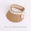 Sombrero de ala abierta para niños, Sombrero de paja de verano para bebé, Lindo diseño floral, Sombrero ajustable con protección solar para bebés y niños pequeños