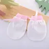 Luvas Físicas Anti-risco para Bebê Recém-nascido Ajustáveis de Verão Jacquard Transparente Luvas Finas Cobertura para Pés de Bebê Cobertura de Sapato