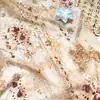 Tela de Algodón Brocado Estilo Antiguo con Impresión Digital en Nuevo Estilo Chino para Vestidos Qipao, Tops y Manualidades DIY Hanfu