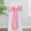 Comercio Exterior Cinta de Satén Flor de Respaldo de Silla Lazo Fabricante Venta al por Mayor Boda Banquete Hotel Cubierta de Silla Decoración Cinta de Satén