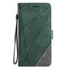Adecuado para Oppo Reno15 Funda de Cuero iPhone17 Costuras tipo Piel Color Contrastante Cartera con Ranuras para Tarjetas Funda Protectora Google 10A