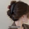 Diseño de nicho sentido Corea del Sur pisar no está mal pinza grande femenina parte trasera de la cabeza recogido clip para el pelo simple todo-partido pinza de tiburón