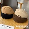 Boina de lã nova para outono e inverno, chapéu de pintor estilo britânico da moda, boina retrô versátil que afina o rosto para homens e mulheres