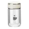 Mingxia Glass Taza de Té Espesa de Borosilicato Hecha a Medida Taza de Agua de Doble Capa Portátil Regalo para el Hogar y la Oficina