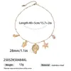 Taina Europea y Americana Transfronteriza Vacaciones en la Playa Concha Acero Inoxidable Collar para Mujer Estilo Marino Estrella de Mar Versátil Cadena para Clavícula Al por Mayor