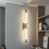 Fundo minimalista parede quarto criativo luminária de cabeceira escada sala de estar moderno nórdico faixa de parede hotel luz luxuosa luminária de parede
