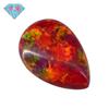 Huagang Piedra Preciosa Ópalo Sintético en Forma de Pera Piedra Nudista Ópalo Artificial en Forma de Gota Fondo Plano Perforado OP45