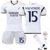 2324 Novo Uniforme de Futebol do Real Madrid Home 7 Vinicius 5 Bellingham 11 Rodrygo 9 Mbappé