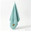 Toalha Quadrada Pequena de Veludo Coral Bordada com Desenhos de Legumes, Pano de Limpeza Absorvente para Cozinha e Banheiro, Pequena Toalha Infantil para Pendurar