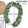 Hojas de Planta de Enredadera de Eucalipto Simuladas, Enredaderas Enrolladas Alrededor de Enredaderas de Flores, Enredadera Colgante Decorativa de Plástico para Bodas