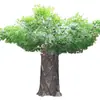 Grande árvore de banyan artificial feita de aço, árvore de paisagismo interna para espaços envidraçados, planta de chão para empresas, decoração de restaurante, árvore artificial grande