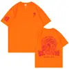 Comercio Exterior Camiseta de Manga Corta para Pareja Pesada Americana Hombre Moda Talla Grande Algodón Verano Holgada Superior Logotipo Imprimible