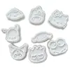 Molde de galleta de dibujos animados 3D tridimensional anime glaseado galleta fondant plástico tipo prensa molde para hornear en casa