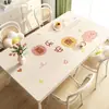 Mantel de Mesa de Dibujos Animados Sencillo, Sin Lavado, Impermeable, Resistente al Aceite, Lujo Ligero, Sensación de Alta Gama, Nuevo Modelo 2025, Mantel Protector de Superficie de Mesa de Café