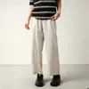 Pantalones Casuales de Algodón Puro Estilo Lino de Nueve Puntos para Hombre Verano Rectos Sueltos Estilo Old Money Casual para Hombre