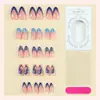 30 Peças de Unhas Vestíveis Estilo Europeu e Americano, Peças de Unha Vestíveis de Resina Golfinho Estéreo 3D Transfronteiriças, Unhas Postiças de Arte de Unha de Alta Qualidade