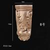 Viga de Madera Maciza Columna de Soporte Cabeza de Madera Tallada Cabeza de Truco Cabeza de Puerta de Gabinete Flor Chinoiserie Cabeza de Columna Romana Cabeza de Sombrero Europeo Flor