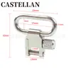 Correa Metálica de Acero de Alta Resistencia de 1 pulgada Hebilla Plana Hebilla Metálica de Liberación Rápida Hebilla Metálica de Alta Resistencia Plateada