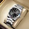 Explosões de comércio exterior aço inoxidável negócios à prova d'água luminoso masculino quartzo simples duplo calendário relógio atacado