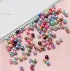 Contas Soltas Imitação Pérola de Alto Brilho Não Porosas de 2-6mm em Branco e Coloridas para Decorações DIY de Nail Art, Strass para Capinhas de Celular e Materiais de Embelezamento