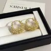 Brincos de Cesta de Flores com Contas Metálicas em Forma de Fogos de Artifício Vazados Estilo Francês Agulha de Prata para Mulheres, Luxo Leve, Moda de Alta Qualidade, Brincos Versáteis