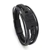 Nuevo Pulsera Sencilla de Cuero con Cabeza de Tigre para Hombre, Pulsera Magnética Tejida Estilo Europeo y Americano, Accesorios de Moda Únicos al por Mayor