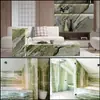 Mármore Verde Esmeralda Pedra de Luxo Móveis de Interior Parede de Fundo Pedra Bancada de Cozinha Painel de Mesa Design