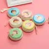 Bolsa de Monedas Redonda Creativa de Hojalata Bolsa de Almacenamiento de Dibujos Animados Auriculares Mini Bolsa con Cremallera Venta al por Mayor Transfronteriza