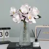 Rama única 3 EVA tacto humano flor de magnolia simulación decoración de hogar hotel de alta gama arreglo floral flor de magnolia artificial