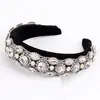 Diadema transfronteriza para mujer, estilo barroco europeo y americano, forma de esponja, cristal ojo de caballo, diadema, accesorios para el cabello, venta al por mayor, nuevo tocado diadema