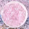 Hielo a través de un fino destello de color caramelo lazo de resina pequeños accesorios crema pegamento pequeños accesorios pinza para el cabello accesorios de bricolaje
