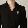 Broche de lavanda, alfiler para abrigo de mujer, alfiler para cuello con ramo morado exquisito de alta gama para mujer, accesorios de diseño, ramillete de nicho con sentido