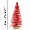 Suministros de Decoración Navideña Mini Árbol de Navidad Arreglo de Ambiente Festivo para el Hogar Árbol de Pinos de Colores Árbol de Pino Pequeño Artificial