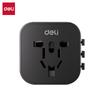 Adaptador Inalámbrico Deli 33626 Enchufe de Carga Rápida USB Adaptador de Viaje Multipaís Cubo Enchufe Adaptador UK