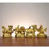 Dragón Verde, Ave Roja, Tortuga Negra, Tigre Blanco Artesanías de Cobre Adornos al por Mayor desde el Fabricante. Cobre Cuatro Bestias Míticas, Cuatro Dioses Direccionales