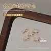 Joias para Nail Art Zircônia Laço Sino Pérola Liga Laço de Gravata Laço de Fita Zircônia Decoração de Unha 1 Peça