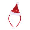 Amazon Festival de Natal Festa Fantasia Suprimentos Chapéu de Natal Lantejoula Vermelha Faixa de Cabeça Faixa de Cabeça