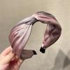 Rose Story Diadema de Dos Colores con Nudo de Cruz de Nuevo Estilo con Acabado Satinado de Alta Gama, Diadema Pinza para el Cabello Versátil Accesorio para el Cabello para Mujeres