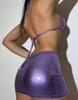 Bikini de traje de baño europeo y americano de tres piezas de color liso sexy ajustado sin espalda bikini duradero de comercio exterior traje de baño de dos piezas